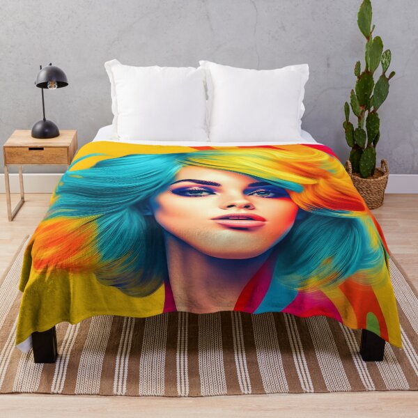 Item preview, Psychedelic Pop Art Girl designed and sold by JAFMArt.