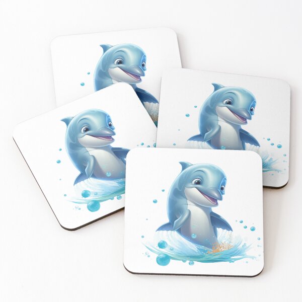 Item preview,  Dolphin animated digital art sea waves designed and sold by DigitalPixelize.