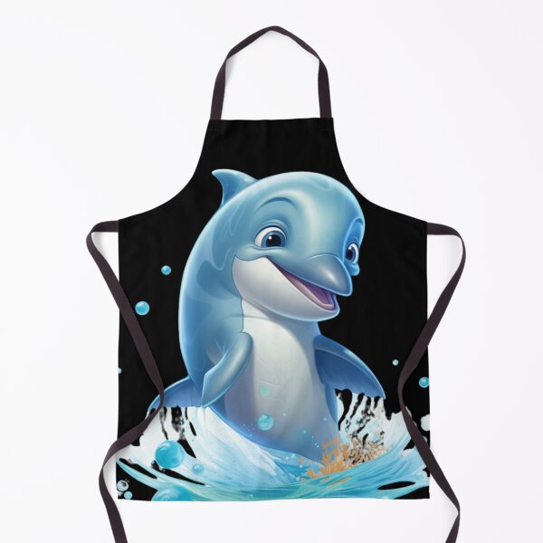 Item preview, Dolphin animated digital art sea waves designed and sold by DigitalPixelize.