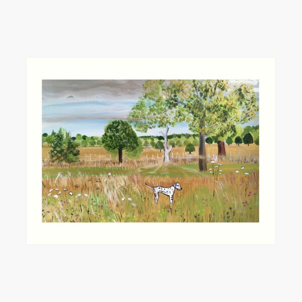 Walking in Fields of Gold Art Print
