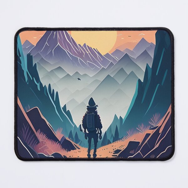Item preview, Traveler Walking into Sunset - Mountains and Motivation designed and sold by Beyond-Summit.