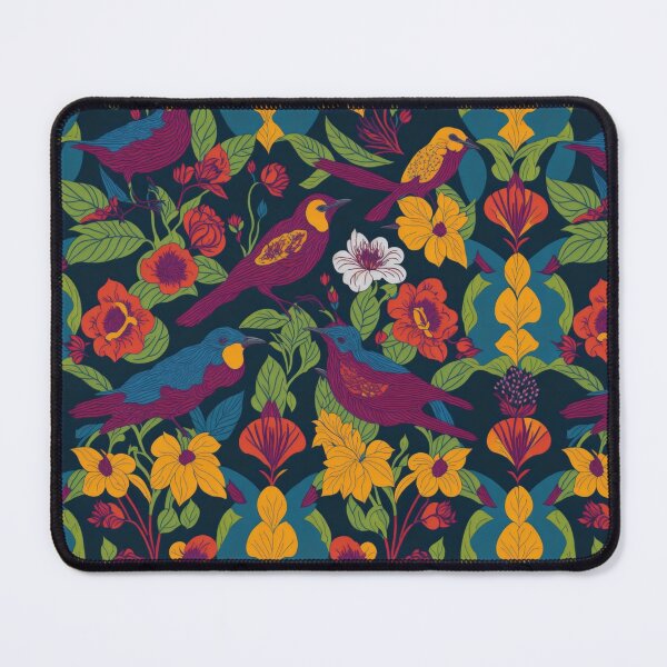 Item preview, Bright Flowers & Birds Pattern Design designed and sold by amenwolf.