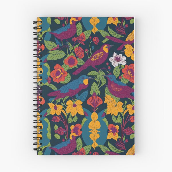 Item preview, Bright Flowers & Birds Pattern Design designed and sold by amenwolf.