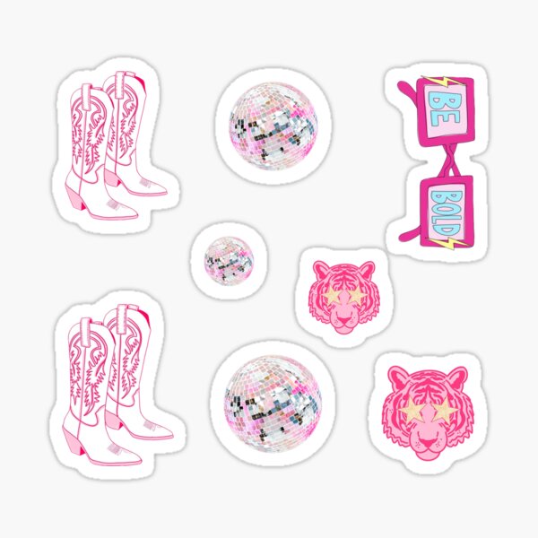  WQOWEHI 120 Pack Preppy Stickers Pink Sticker Pack