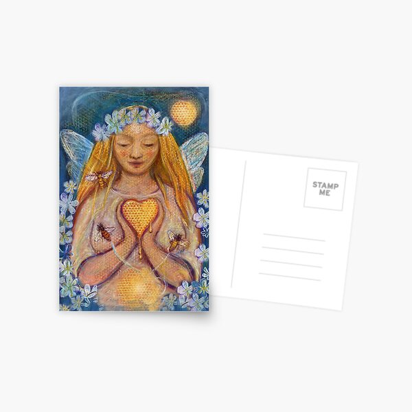 Bee Blossoming Goddess Postcard