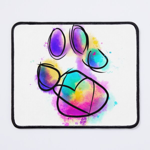 Item preview, Dog Paw Print Heart Watercolor designed and sold by CuteTattoo.