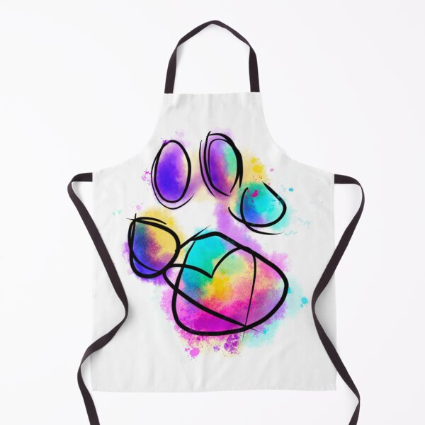 Item preview, Dog Paw Print Heart Watercolor  designed and sold by CuteTattoo.