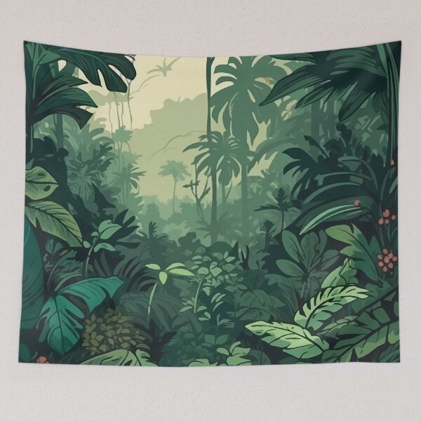 Item preview, tropical jungle background designed and sold by tony4urban.