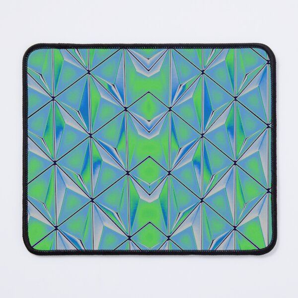 Item preview, Cool tone futuristic geo abstract pattern designed and sold by MoodyWelcome.