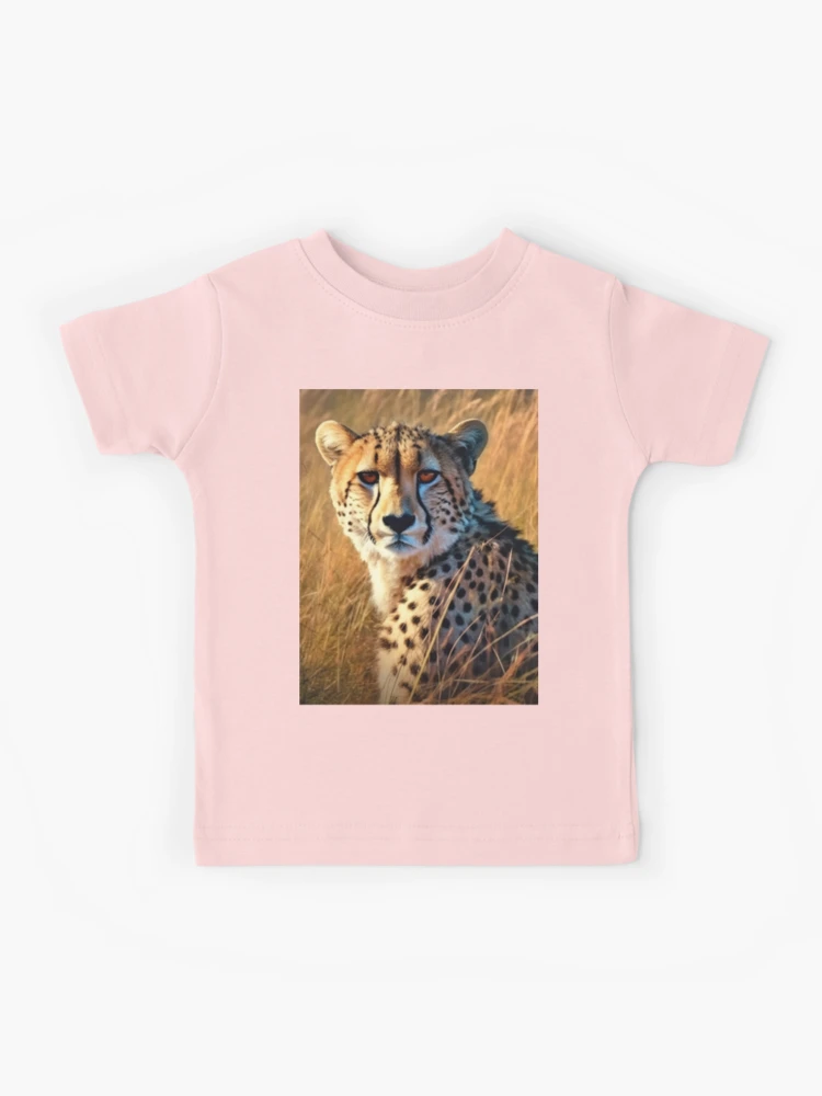 【Vivienne】CHARLIE THE CHEETAH RELAX T-SHIRT ra,kids_tee,x900,FCD9D9: