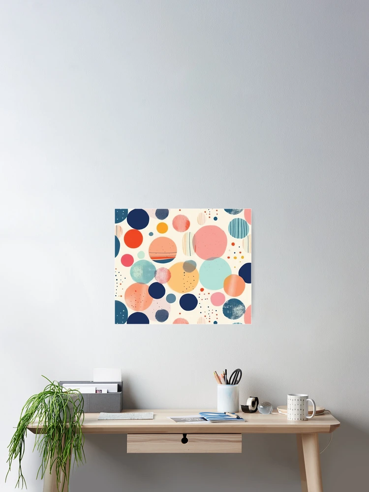 Thumbnail 2 of 3, Poster, Circle Pattern designed and sold by TAbstract.