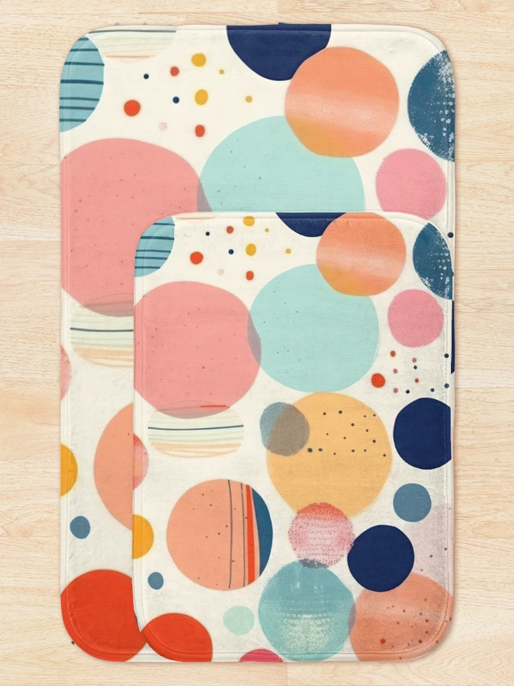 Thumbnail 5 of 6, Bath Mat, Circle Pattern designed and sold by TAbstract.