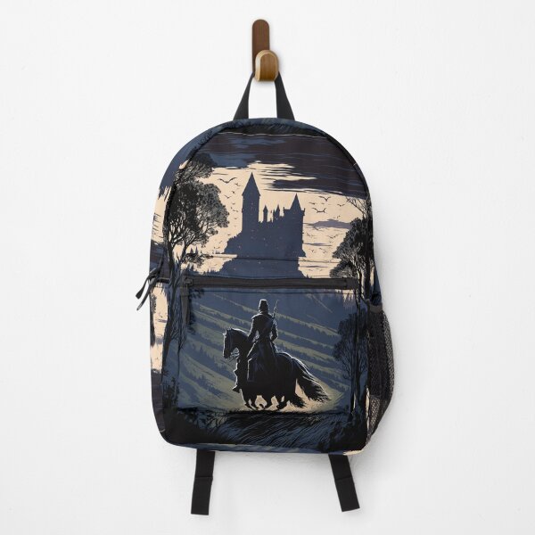 Item preview, Ancient Knight Riding Towards A Castle Digital Art designed and sold by CanvasDreamland.