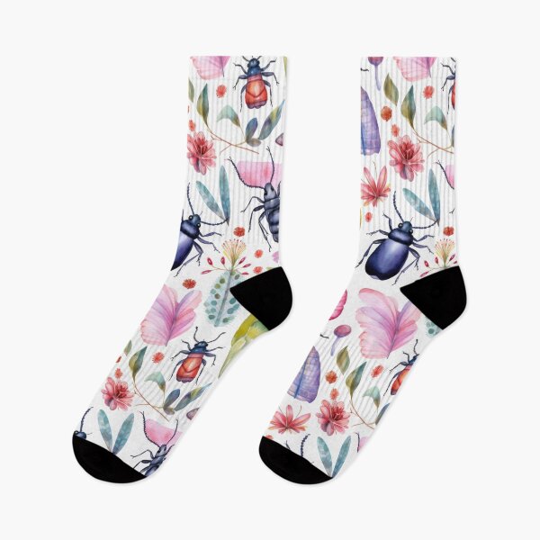 Item preview, Colorful Playful Watercolor Insects Pattern designed and sold by miamakescolors.