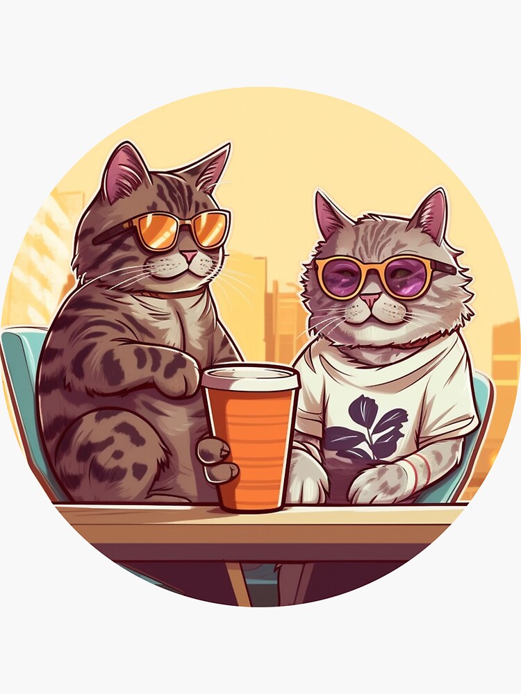 Two Cool Cats high quality Original artwork