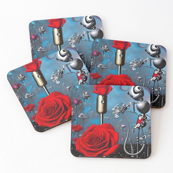 Item preview, Robot and The Red Roses designed and sold by Shane Viper.