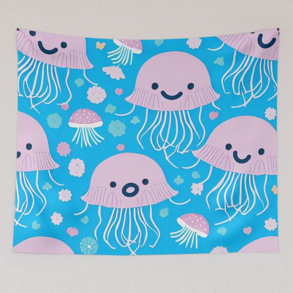 Item preview, Cute Kids Pink Jellyfish designed and sold by PixelChameleon.