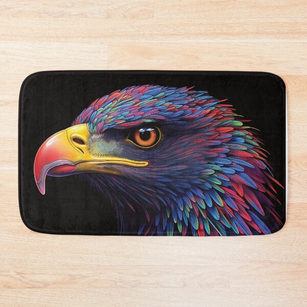 Item preview, Neon Accented Eagle | Majestic, Vibrant, and Striking | Wildlife Art designed and sold by PopPopGfx.