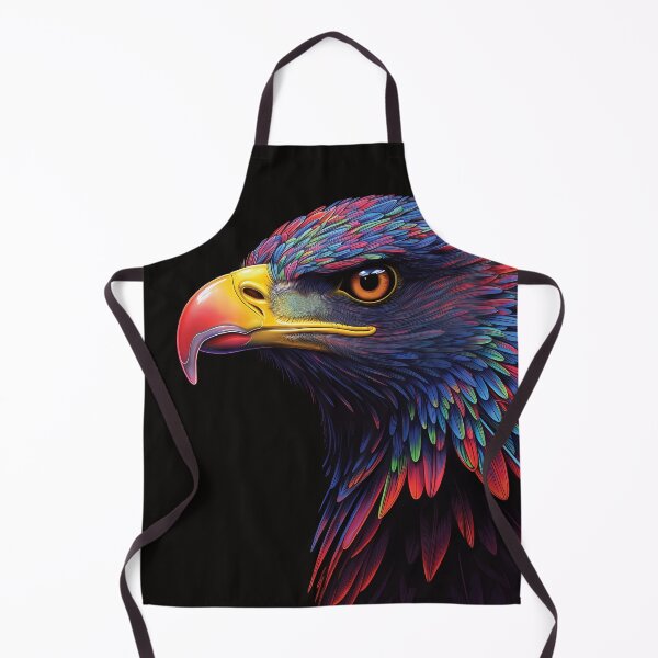 Item preview, Neon Accented Eagle | Majestic, Vibrant, and Striking | Wildlife Art designed and sold by PopPopGfx.