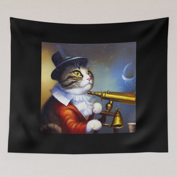Item preview, Cat Astronomer designed and sold by CrankyOldDude.