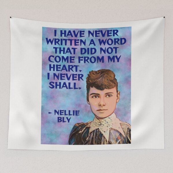 Item preview, Radical Feminist Quote - Nellie Bly - I Have Never Written A Word That Did Not Come From My Heart. I Never Shall. designed and sold by LethalPixieDust.