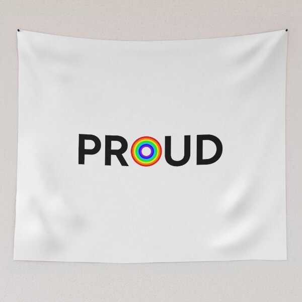 Item preview, Proud Rainbow (Black Text) designed and sold by timmytots.