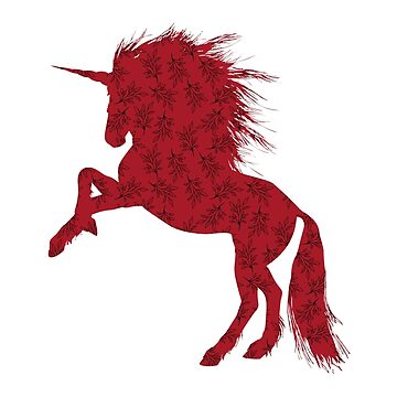Artwork thumbnail, Red Unicorn by heartsake