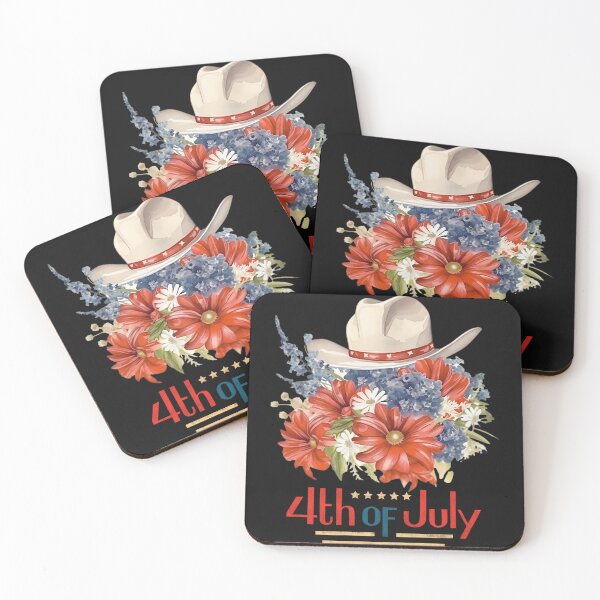 Item preview, Charming Cowboy Hat: USA-inspired Flower Bouquet for 4th of July. designed and sold by NewtBoo.