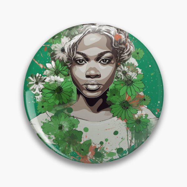 Item preview, Floral Illustration - Trash Polka Inspired - Nigerian woman designed and sold by brindled.