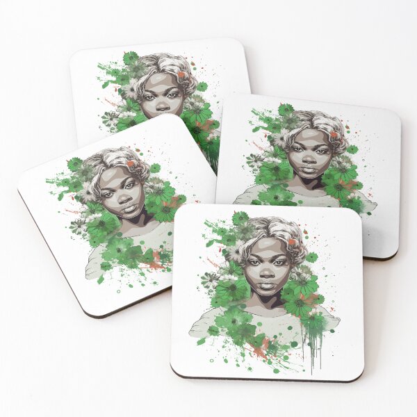 Item preview, Floral Illustration - Trash Polka Inspired - Nigerian woman designed and sold by brindled.