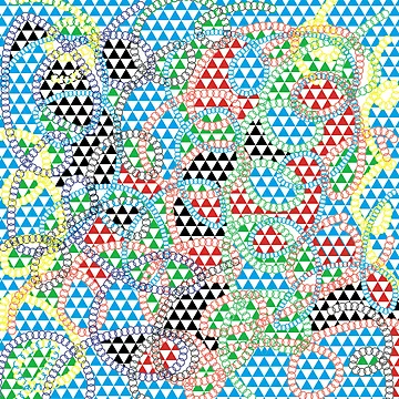 Artwork thumbnail, Snake ring pattern illusion by AWADHESH CHAURASIA