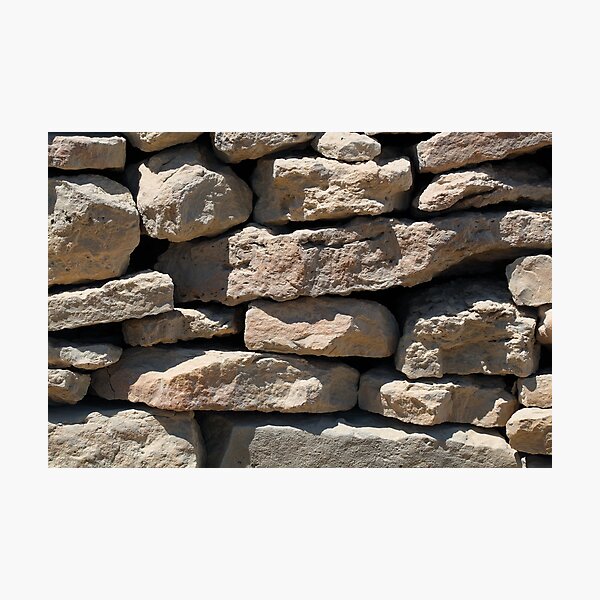 Stone Wall Photographic Print