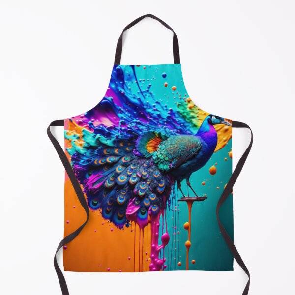 Aperçu de l'œuvre Peacock Paint Splash créée et vendue par Sweet-Medley.