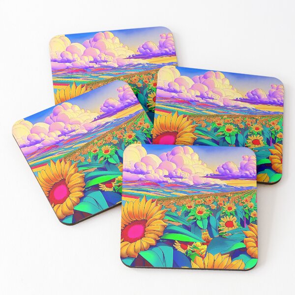 Item preview, Sunflower Melody Pop Art Landscape designed and sold by LaRoach Digital Arts.