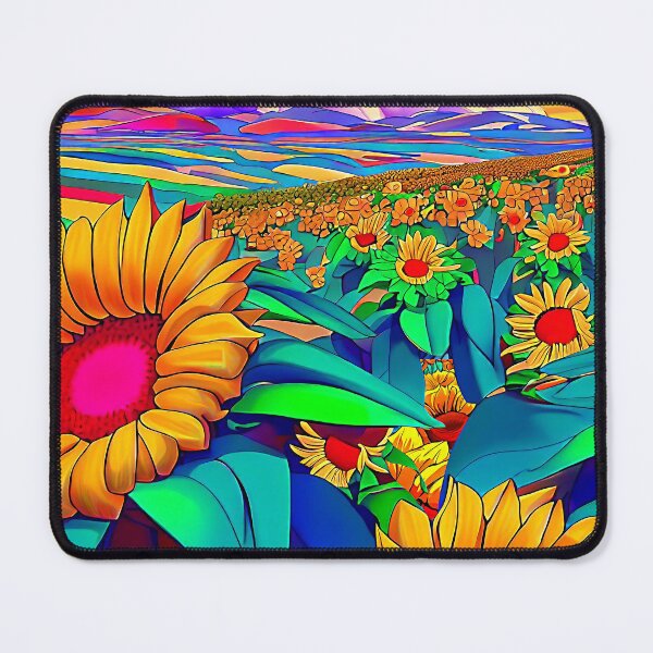 Item preview, Sunflower Melody Pop Art Landscape designed and sold by LaRoach Digital Arts.