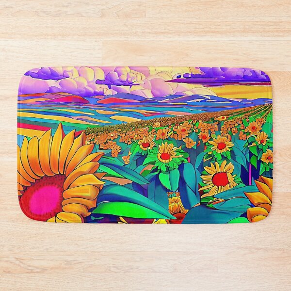 Item preview, Sunflower Melody Pop Art Landscape designed and sold by LaRoach Digital Arts.