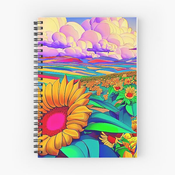 Item preview, Sunflower Melody Pop Art Landscape designed and sold by LaRoach Digital Arts.