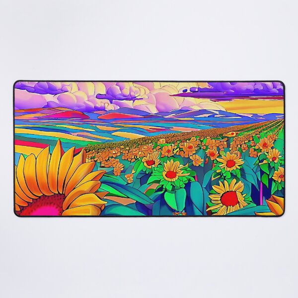 Item preview, Sunflower Melody Pop Art Landscape designed and sold by LaRoach Digital Arts.
