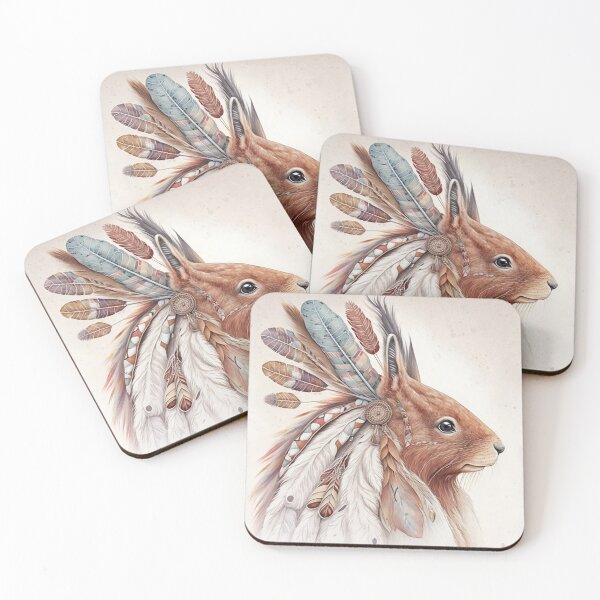 Item preview, AI iIlustration of a red squirrel in a watercolour style designed and sold by ArtWorkbyAI.