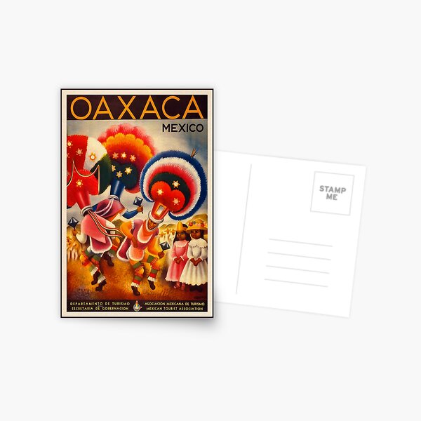 Item preview, Oaxaca, Mexico - Retro Travel Ad designed and sold by knightsydesign.