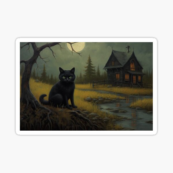 House of the Black Cat Sticker