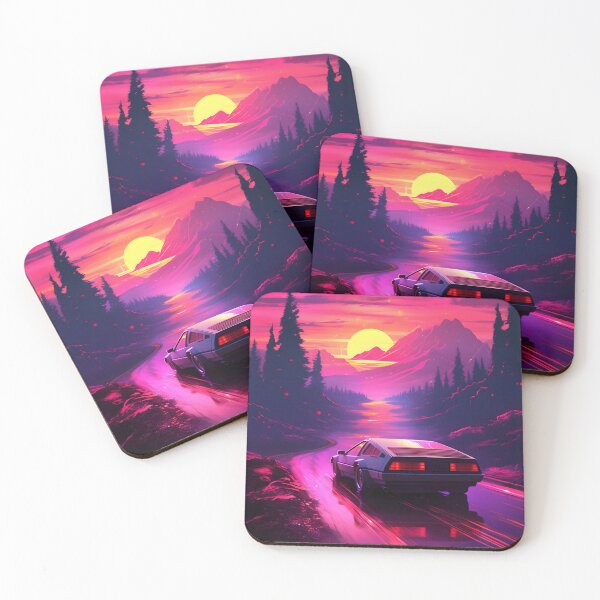 Item preview, Electric Dreams: Embracing the Outrun Aesthetic in Nostalgic 80s CGI Style designed and sold by TheBlackPixelCo.