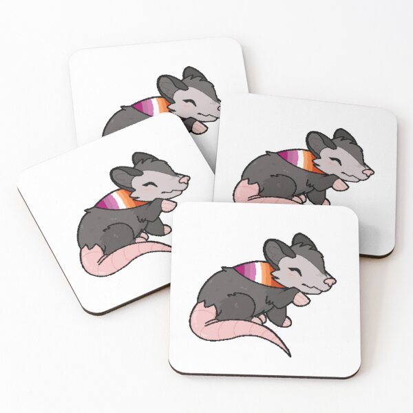 Item preview, Pride Opossum Lesbian Gay Pride Flag designed and sold by daxiclies.