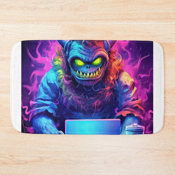 Item preview, Vibrant neon monster designed and sold by AiAgency.