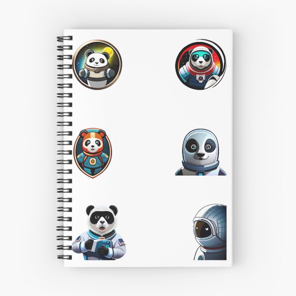 Item preview, Astronaut panda  school stickers pack  designed and sold by JoyMike.