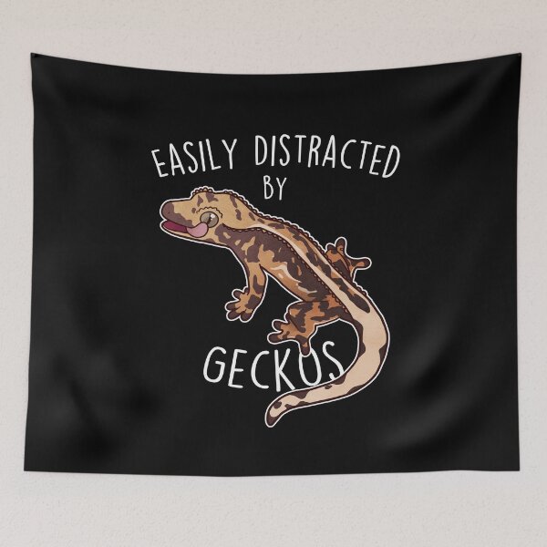 Item preview, Crested Gecko Easily Distracted designed and sold by Clara Hollins.