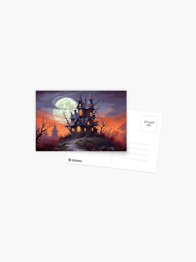 Thumbnail 1 of 2, Postcard, House on the Hill designed and sold by LynneMitchell.