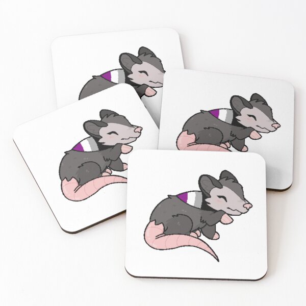Item preview, Pride Opossum Asexual Pride Flag designed and sold by daxiclies.