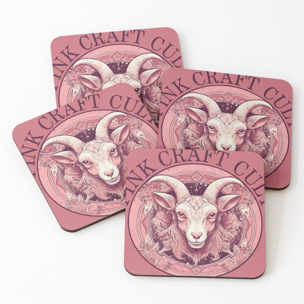 Item preview, Pink Craft Cult Baphomet  designed and sold by culturestash.
