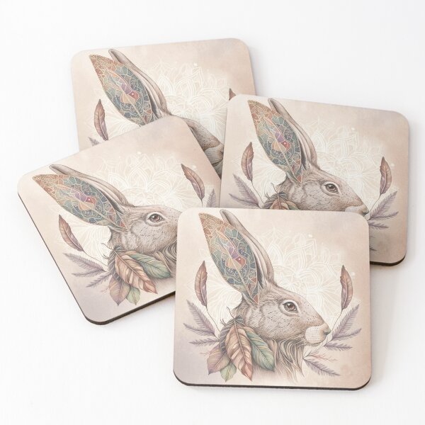 Item preview, AI illustration of a rabbit in a watercolour style designed and sold by ArtWorkbyAI.